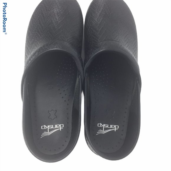 DANSKO 8/42 Clog Black Woven Leather - Picture 4 of 8